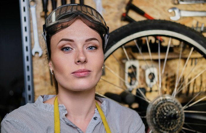 Woman Bike Mechanic